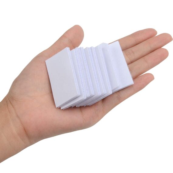 BRAVESHINE 18 Stück Industrie klettband selbstklebend extra stark, kleben statt bohren Starke Klettverschluss,Doppelseitig Klebend (30mmx50mm,Weiß)