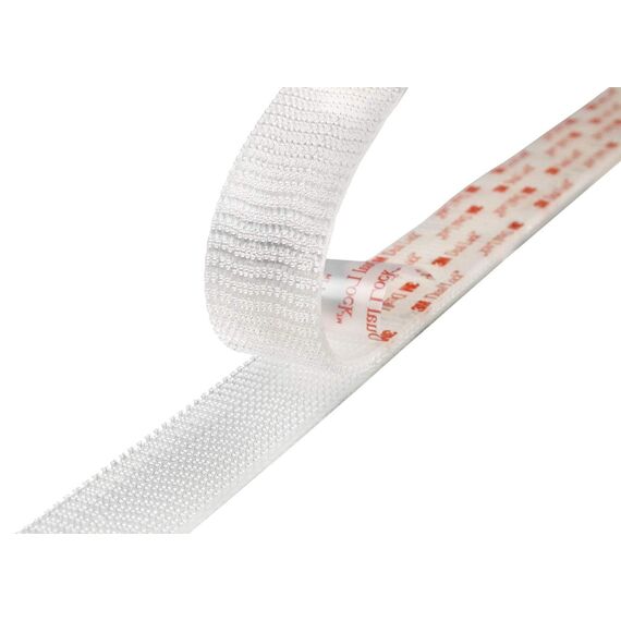 3M Dual Lock SJ3560, wiederlösbares Kletthaftband, starke Belastbarkeit, Für Innen- und Außeneinsatz - Metall, Glas, Kunststoffe (ABS, Acrylat…) - 25mm x 1,25m, Transluzent, Dicke: 5.7mm (1-er Pack)