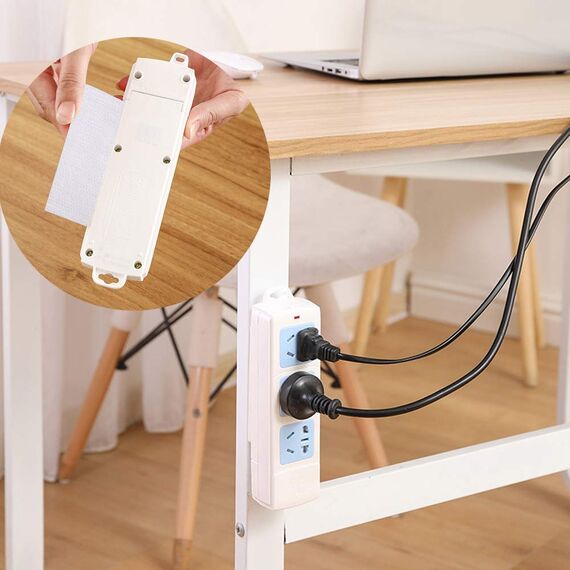 BRAVESHINE 25 Stück Klettband Selbstklebend Extra Stark, Doppelseitig Klebende mit Klettverschluss Selbstklebend Klebepad Flauschband und Hakenband (30x100mm,Weiß)