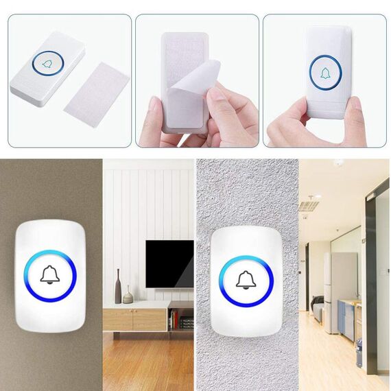 BRAVESHINE 18 Stück Industrie klettband selbstklebend extra stark, kleben statt bohren Starke Klettverschluss,Doppelseitig Klebend (30mmx50mm,Weiß)