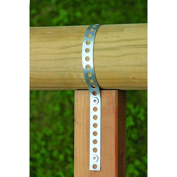 Alberts 334239 Lochband | mit oder ohne Abrollkasette | sendzimirverzinkt | Breite 20 mm | Länge 10 m