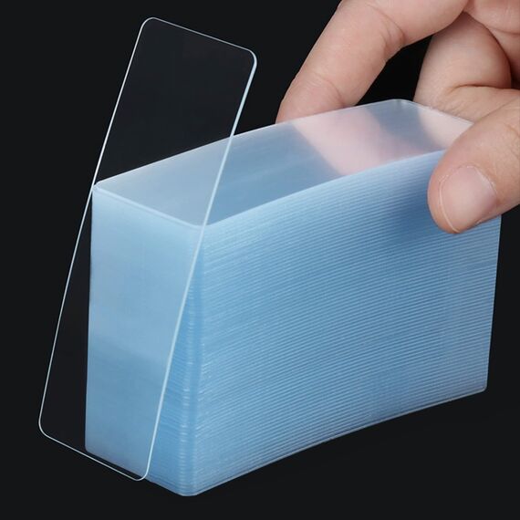 Doppelseitiges Klebeband Extra Stark,Multifunktionales Klebeband Transparent, Klebepads Doppelseitig Extra Stark für Teppich, Fliesen, Auto und Küche (140 Stück)