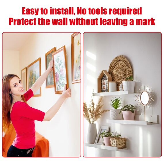 Doppelseitiges Klebeband, Extra Stark Klebend, Verwendet Originales 3M VHB 5952 Rohmaterial, 10mm x 22M, 1.1 mm dickt, Wasserfest und Hochtemperaturbeständig für Auto, Heimdekoration, Bürodekoration