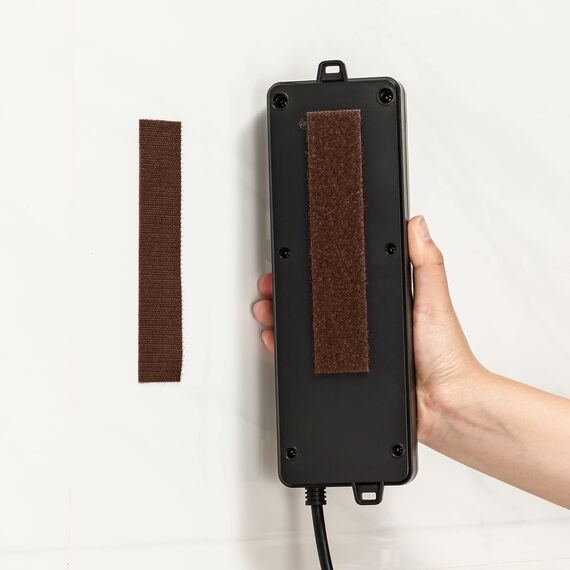 BRAVESHINE 12 Stück Klettband Selbstklebend Extra Stark, Kleben Statt Bohren Starke Klettverschluss,Doppelseitig Klebend (30X150mm)