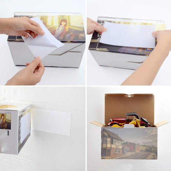 BRAVESHINE 100x200mm Große Industrie Klettband Selbstklebend extra stark, kleben statt bohren Starke Klettverschluss, Doppelseitig Klebend Harmlos für Wände, Metalle 4 Stück, Weiß