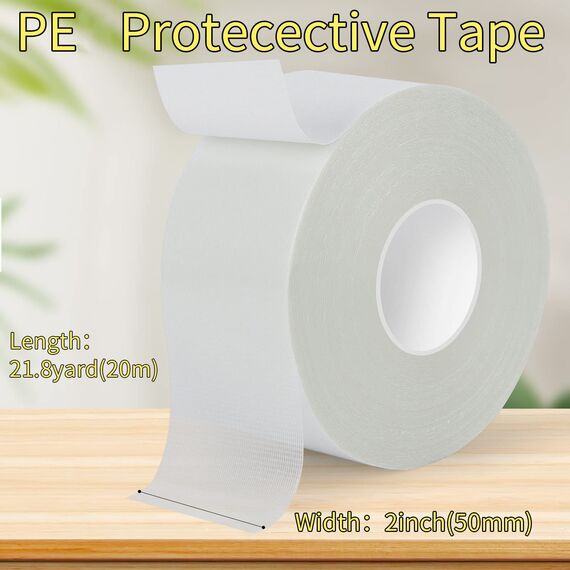 MILEQEE Extra Starkes Doppelseitiges Klebeband 50 mm x 20 m - Wasserfest, Stark für Teppich, Küche, Auto oder Büro