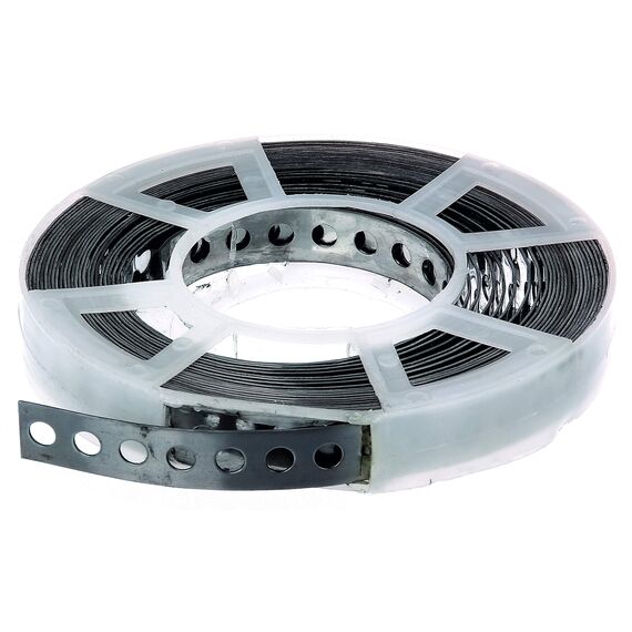 Alberts 361143 Lochband | mit oder ohne Abrollkasette | Edelstahl | Breite 17 mm | Länge 10 m