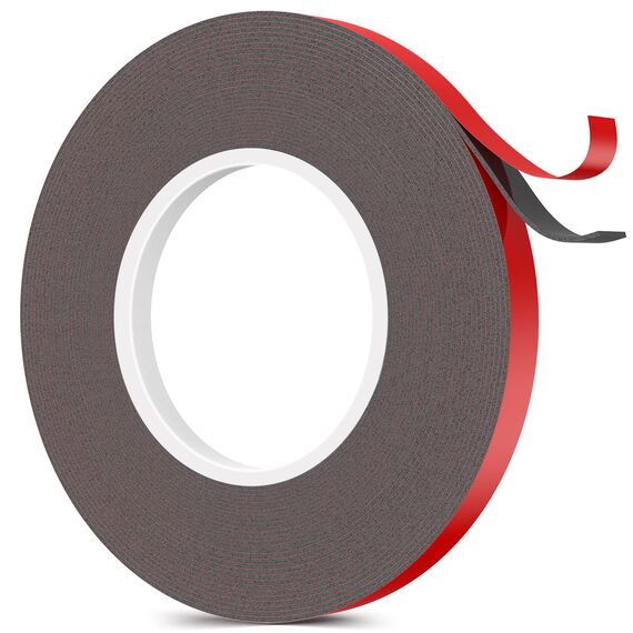 Emitever Doppelseitiges Klebeband - 10m x 10mm, Extra Stark Wasserdichtes Multifunktionales Montageklebeband klebestreifen für Wand und LED-Streifen, Auto, Wohn, Bürodekor