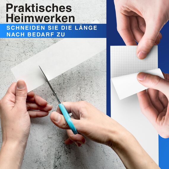 DIY Doctor XL Doppelseitiges Klebeband Extrastark, Robustes Teppichklebeband – Stark für Teppichboden & Harte Oberflächen, 30 m x 50 mm