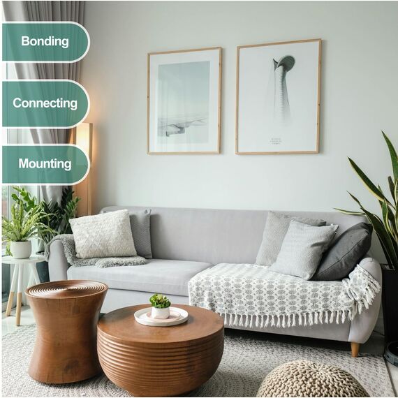 3M Doppelseitiges Schaumstoff Klebeband 13mm x 300cm Weiß 1 Rollen Doppelt Beschichtetes Urethan Polyurethan Band für Kleben Anbringen Montieren Innenbeschilderung Namensschilder