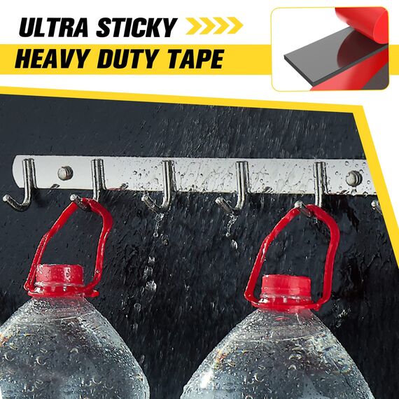 Emitever Doppelseitiges Klebeband - 10m x 10mm, Extra Stark Wasserdichtes Multifunktionales Montageklebeband klebestreifen für Wand und LED-Streifen, Auto, Wohn, Bürodekor