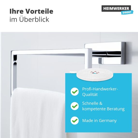 Alfa Spiegelklebeband 19mm x 66m Profi-Qualität doppelseitig klebendes PE Schaumband, Montageklebeband