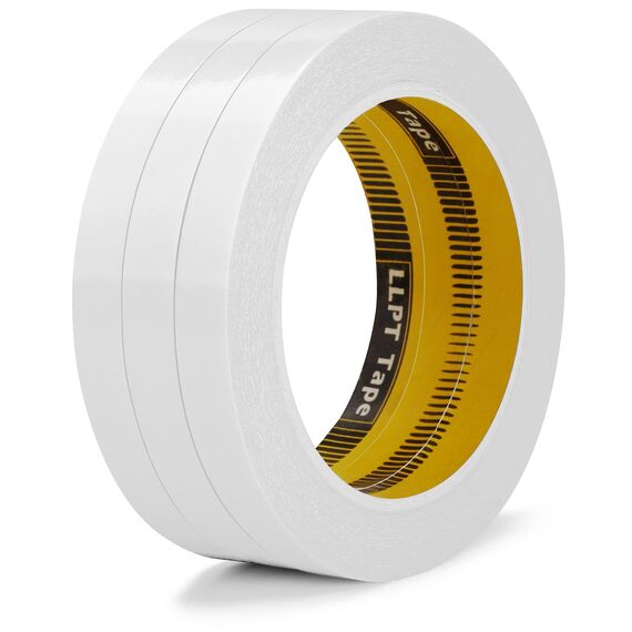 LLPT Doppelseitiges Klebeband Selbstklebeband 12.5mm x 15m 3 Rollen Transluzent ultradünne Handrisse für DIY Handwerk Scrapbooking Kunst Fotografie Stoff Kleber Änderungen(SPD1215CR03)