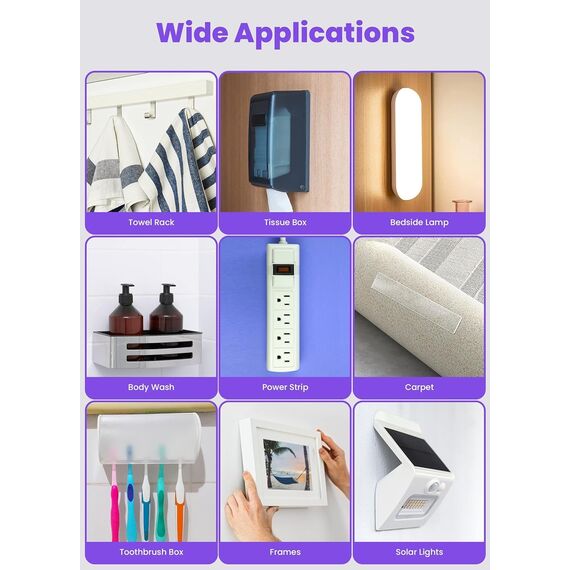 IKeelsy Extra Strapazierfähiges Nano-doppelseitiges klebeband extra stark, spurloses multifunktionales Klebeband für Dekoration vom Zuhause und Büro (3 m x 3 cm)