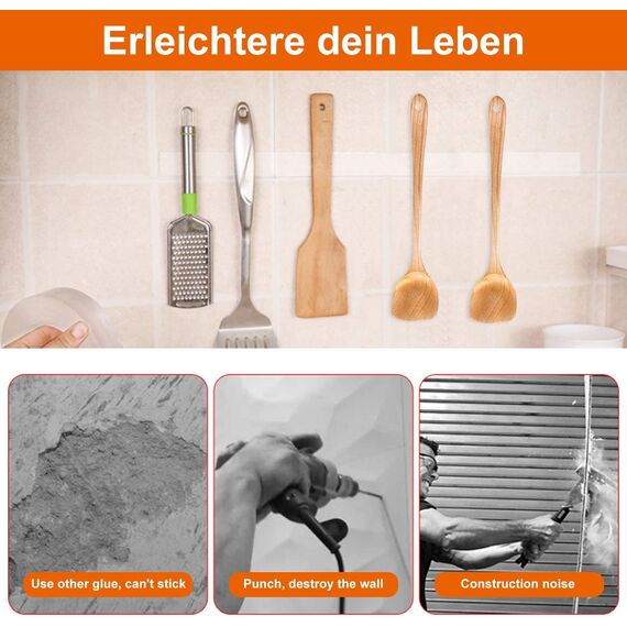 Doppelseitiges Klebeband Extra Stark 5M Magisch Nano Doppelseitige Klebebänder Transparent Ablösbar Klebestreifen Doppelseitig Spurloses Waschbares Klebeband für Teppich Fotorahmen Küche