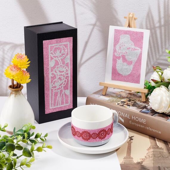 BENECREAT 18 Blatt A4 doppelseitige Klebeblätter 29x21cmWeiße selbstklebende Klebeband Sandwichschicht mit doppeltem Klebeband für Geschenkpapier handgefertigte Karte