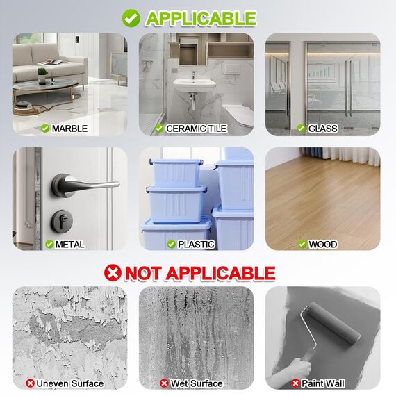 MEMX Doppelseitiges Klebeband Extra Stark, 5M Mehrzweck-Montageband, Wiederverwendbar, Abnehmbar, Waschbar, Spurlos, Nano tape für die Montage von Teppichen, Haus, Bürodekoration