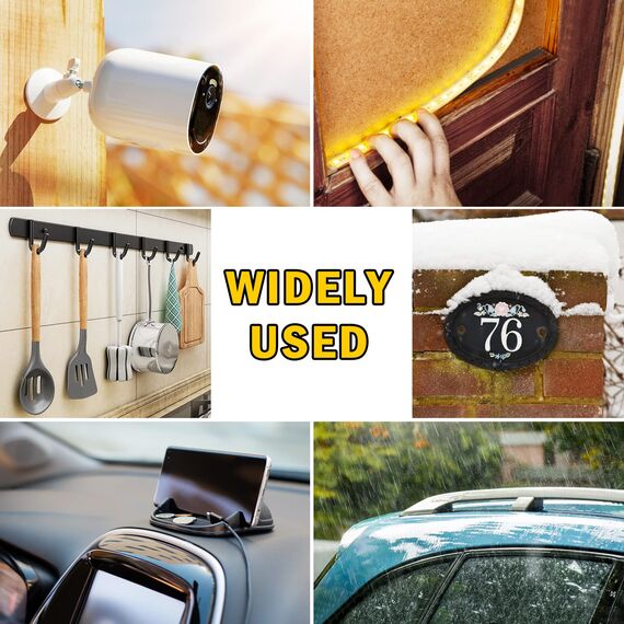 Summerbrite Doppelseitiges Klebeband - 10m x 10mm, Montageband Extra Stark Wasserdichtes Montageklebeband klebestreifen für Wand und LED-Streifen, Auto