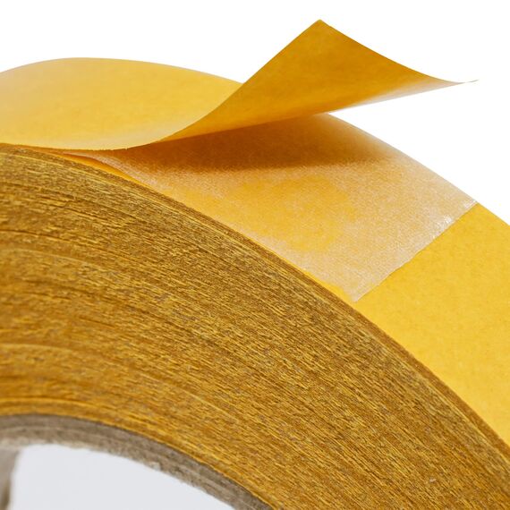 Kleberino Klebeband doppelseitig dünn | handreißbar | stark und permanent klebend | Universalklebeband für fast alle Untergründe in Industriequalität (6mm x 10 m)