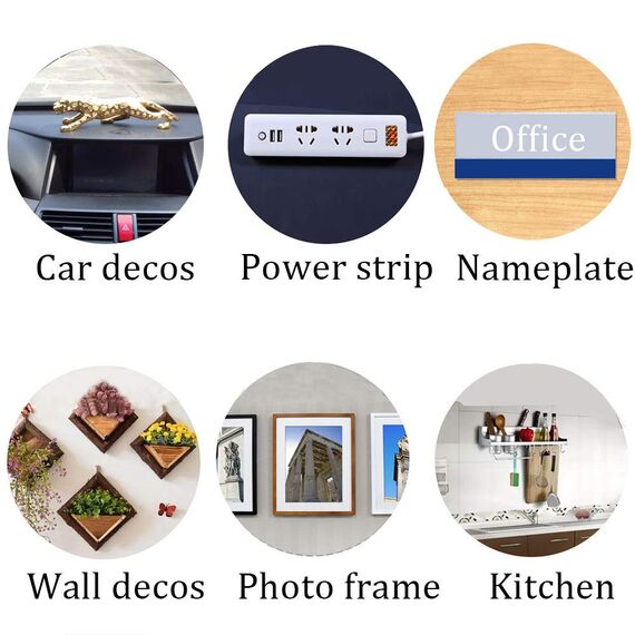 SANKA Doppelseitiges Klebeband Extra Stark, Wasserfest und Hochtemperaturbeständig für Auto, Heim- und Büro (20 mm x 4,7 m)