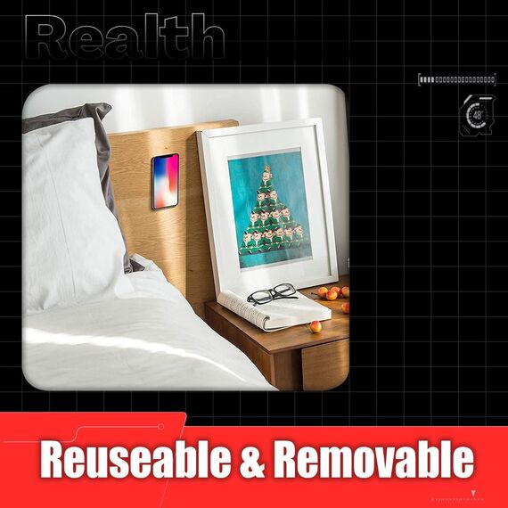 Realth Doppelseitiges Nano Klebeband/Starkes Montageband | Transparent | Spurlos | Waschbar | Keine Rückstände | für Zuhause Büro Geschäft Deko-Karte Poster Fotowand(NT30) | 30mm x 5m