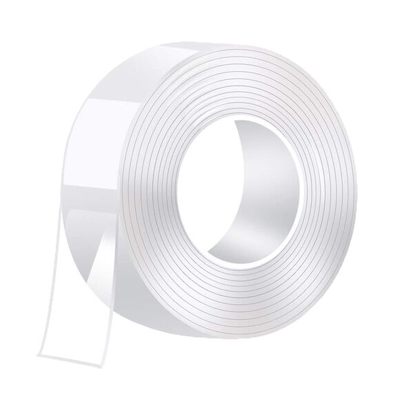 Doppelseitiges Klebeband Extra Stark, Transparentes Waschbares Nano-Klebeband, Wiederverwendbares, Ablösbar, Spurlos, Rutschfestes Multifunktions-Doppelklebeband (6M * 2CM * 2MM)