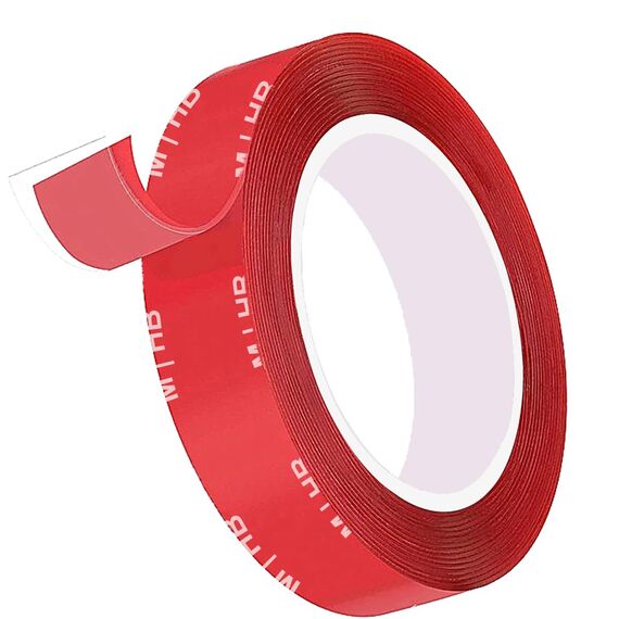 Extra Stark Transparent, Wasserfest Doppelseitiges Klebeband 2,5cm x 5m, Wiederverwendbares Multifunktionales Klebeband Ablösbar