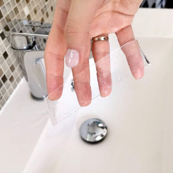 smart by Leviatan Doppelseitiges Klebeband Extra Stark 3m - Nano Tape - Transparent Entfernbares Wiederverwendbares Klebestreifen - Mehrfach Verwendbare Klebestreifen Double Sided, Breite 3cm