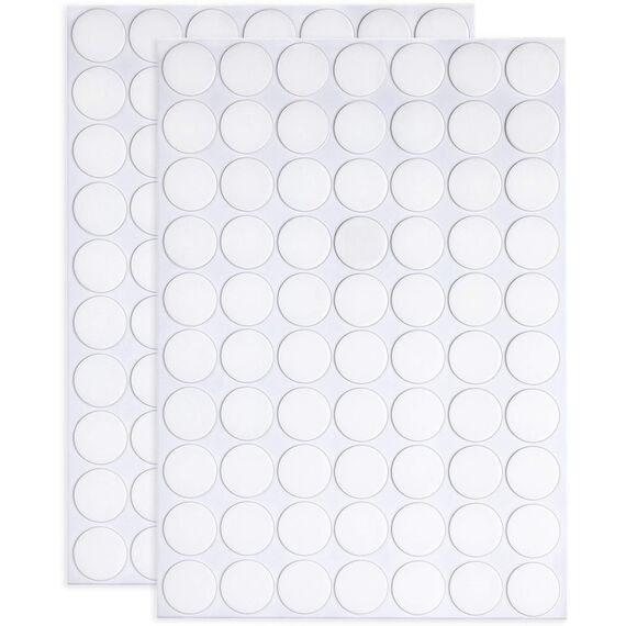 JANYUN 140 Stück doppelseitige Klebepunkte-Aufkleber – abnehmbare, runde Kitte, klare Klebrigkeit, keine Spuren, super wasserdicht, kleine Aufkleber für Festival-Dekoration