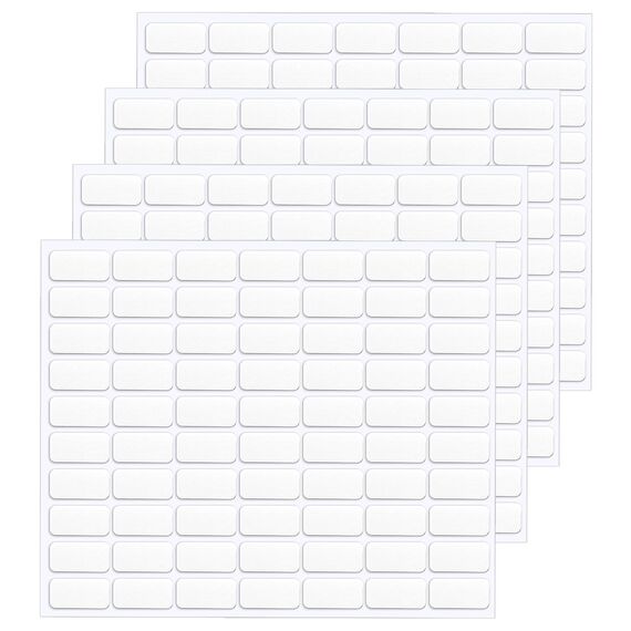 JANYUN Montagekitt, doppelseitige Klebepunkte, abnehmbare Posterkitt, transparent, für Wandbehang, Bilder, Baloon Handwerk, keine Spuren, selbstklebende Knete für Heimbüro-Dekoration (20 x 10 mm), 140