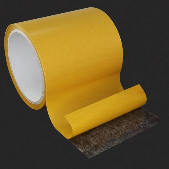 KLEBESHOP24 KLEBEBAND DOPPELSEITIG | Handreißbar | Breite wählbar | 10/50 m | Stark klebend | Universalklebeband | Doppelklebeband für Papier, Metall, Kunststoff, Pappe, Holz etc. / 100 mm x 50 m