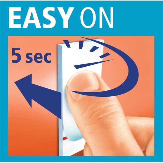 tesa Powerstrips Klein, selbstklebende Streifen – doppelseitige Streifen geeignet für flache und glatte Oberflächen – hält Objekte bis 1 kg – 14 Stück Powerstrips