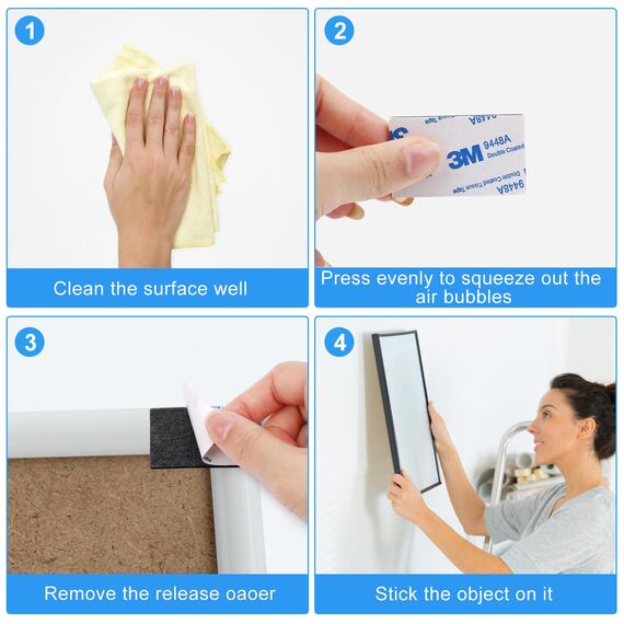 VFANDV Doppelseitiges Klebeband - 120 Stücke Klebepads Extra Stark 2MM Foam Adhesive Pads Für Küche, Büro, Auto - Blau