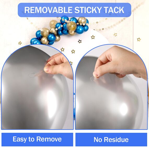 JANYUN Montagekitt, doppelseitige Klebepunkte, abnehmbare Posterkitt, transparent, für Wandbehang, Bilder, Baloon Handwerk, keine Spuren, selbstklebende Knete für Heimbüro-Dekoration (20 x 10 mm), 140
