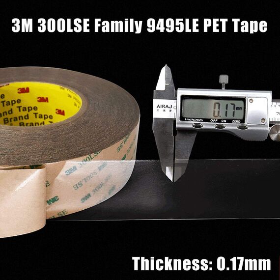 LLPT Doppelseitiges Klebeband | Starkes Klebeband | 10mm x 20m | Hochleistungs-Wasserdichtes | Transparentes Schaumtransferband für Office Home Car Deco(9495C)