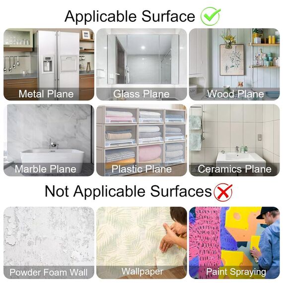 JANYUN 280 Stück Montagekitt, doppelseitige Klebepunkte, entfernbarer Posterkitt, transparenter Klebestift zum Aufhängen von Bildern an der Wand, spurlose Klebemasse, Heimbüro-Dekoration (13 x 8 mm)