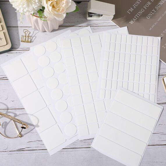 JANYUN 140 Stück doppelseitige Klebepunkte, entfernbarer, runder Kitt, transparentes doppelseitiges Klebeband zum Basteln, spurloses Klebeband (25 mm)