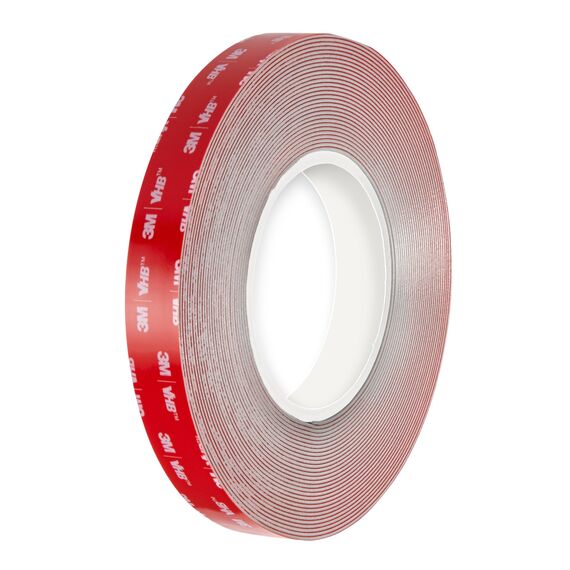3M VHB LSE110 - Doppelseitiges Acrylschaum-Klebeband, für schwierige Oberflächen - Wasserbeständigkeit, hohe und niedrige Temperaturen, Vibrationen und Stöße - Auto, Haus, Sport (19 mm x 3 m)