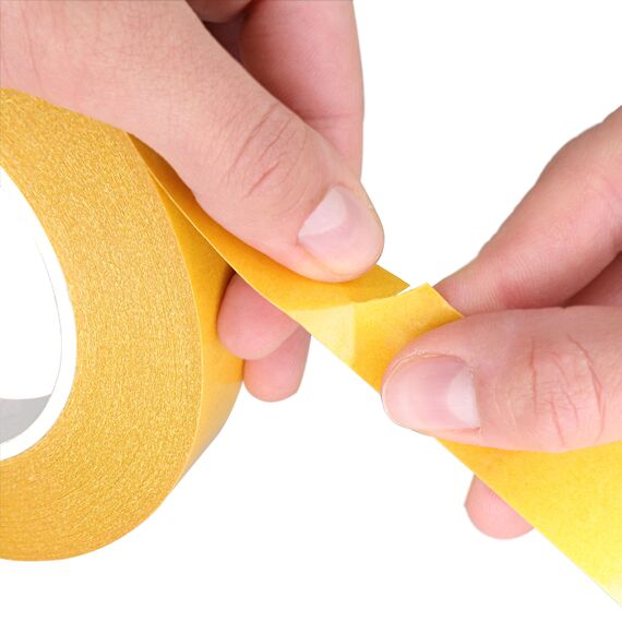 KLEBESHOP24 KLEBEBAND DOPPELSEITIG | Handreißbar | Breite wählbar | 10/50 m | Stark klebend | Universalklebeband | Doppelklebeband für Papier, Metall, Kunststoff, Pappe, Holz etc. / 19 mm x 10 m