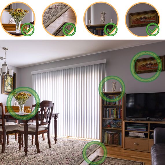 DADAPANGHU 6m Doppelseitiges Klebeband Extra Stark, 2 Rollen x 3m Transparent Nano Klebeband Ablösbar, Klebeband Doppelseitig Dünn für Foto Wand, Teppich, Küche, Auto oder Outdoor
