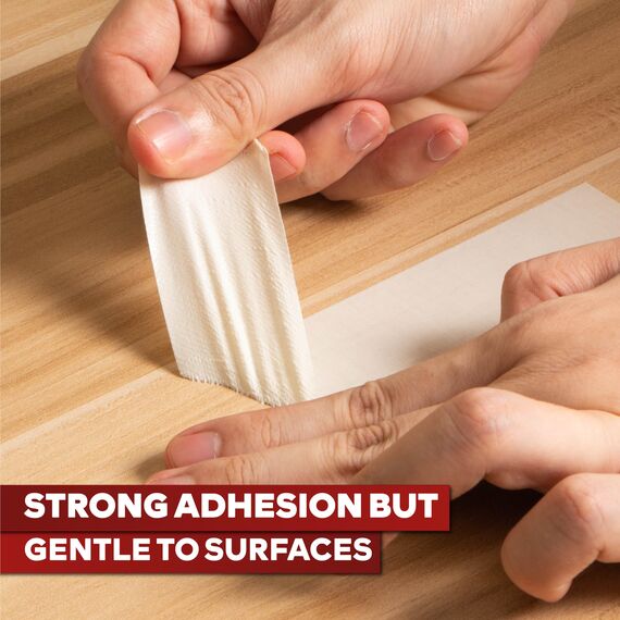 XFasten Doppelseitiges Klebeband, abnehmbar, 3/4-Zoll auf 20 Yards (19,05 mm x 18,28 m), 3er-Pack, ideal als Geschenkband, zum Halten von Teppichen und für die Holzbearbeitung