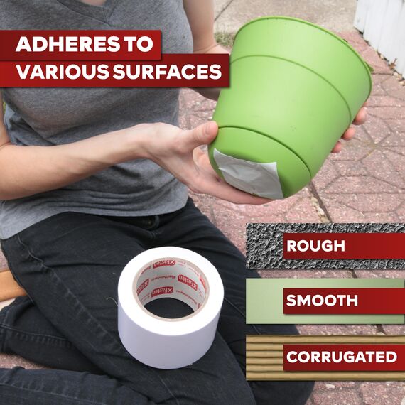 XFasten Doppelseitiges Klebeband, abnehmbar, 3/4-Zoll auf 20 Yards (19,05 mm x 18,28 m), 3er-Pack, ideal als Geschenkband, zum Halten von Teppichen und für die Holzbearbeitung