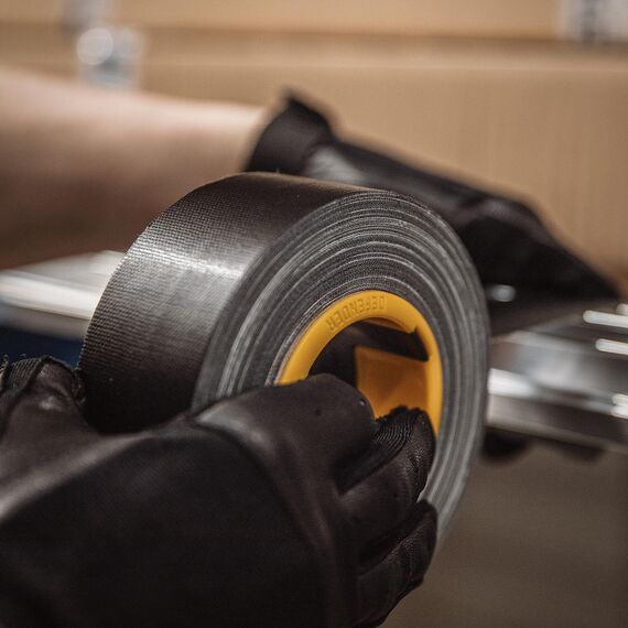 Defender EXA-TAPE mit ERGO-Core, Schwarz Matt, 50 mm x 50 m