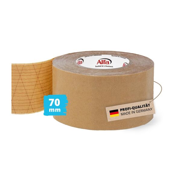 Alfa 1x Sockelleisten Klebeband 70 mm x 50 m doppelseitiges Klebeband mit hoher Anfangs-/Dauerklebkraft zur Montage von Sockelleisten