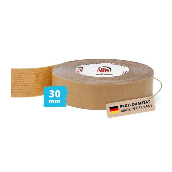 Alfa 1x Sockelleisten Klebeband 30 mm x 50 m doppelseitiges Klebeband mit hoher Anfangs-/Dauerklebkraft zur Montage von Sockelleisten