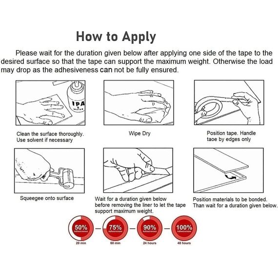 CANOPUS Profi Acrylschaum Doppelseitiges Klebeband Extra Stark, 4218P (12,7mm x 4,5m) Wasserfest Montageklebeband, Hochleistungsklebeband für LED Streifen, Außenbereich, Wohnkultur
