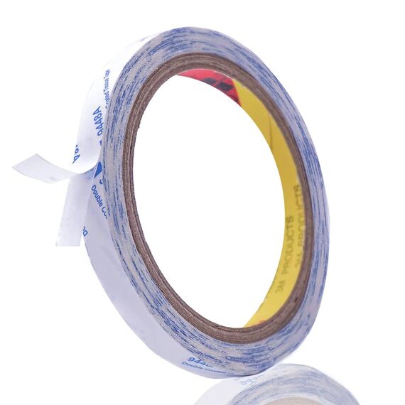 Rusoz Doppelseitiges Klebeband Dünn, Wasserdichtes 9488A Starkes Montageband Transparent Hitzebeständig 12 mm Breit, 50 m Lang, 0,15 mm Dick Für Basteln Und Haus