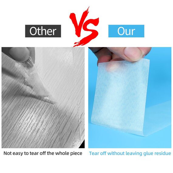 MILEQEE Extra Starkes Doppelseitiges Klebeband, 45 mm x 20 m, Wasserfest, Stark für Teppich, Küche, Auto oder Büro