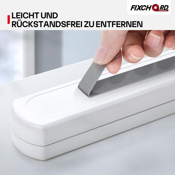 FIXCHORD Doppelseitiges Klebeband Extra Stark, VHB Klebeband, Schaumstoffband, Wasserfestes Montageklebeband für Auto, LED-Lichtband, Heim - und Bürodekoration, Grau (15.4FT×0.78IN)