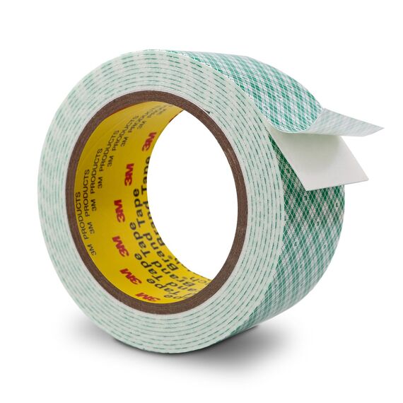 3M Doppelseitiges Schaumstoff Klebeband 50mm x 300cm 1 Rollen Weiß Doppelt Beschichtetes Urethan Polyurethan Band für Kleben Anbringen Montieren Innenbeschilderung Namensschilder